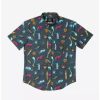 Button-Up Tops * | Boxlunch Rsvlts Marvel Guardians Of The Galaxy "Jailbreak" Kunuflex Short Sleeve Shirt