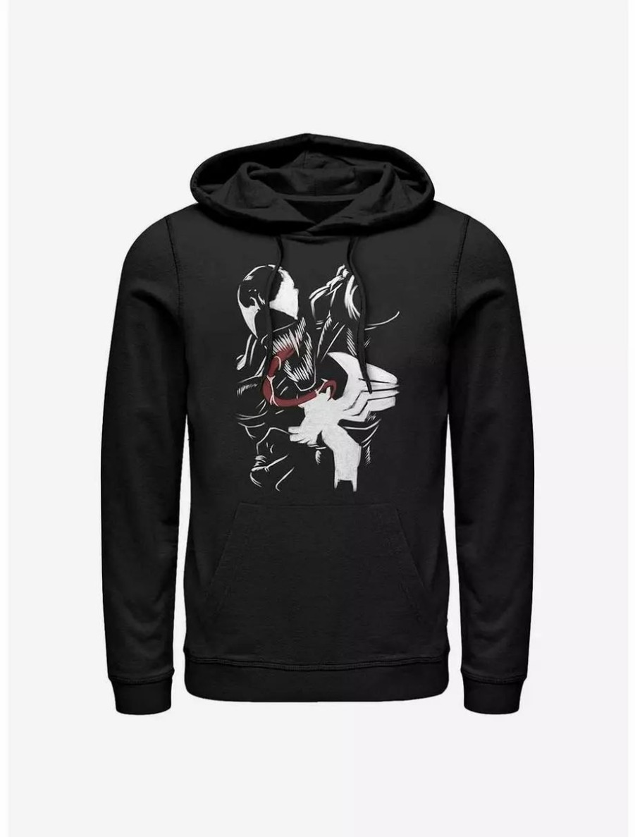 Hoodies * | Boxlunch Marvel Venom Painted Venom Hoodie