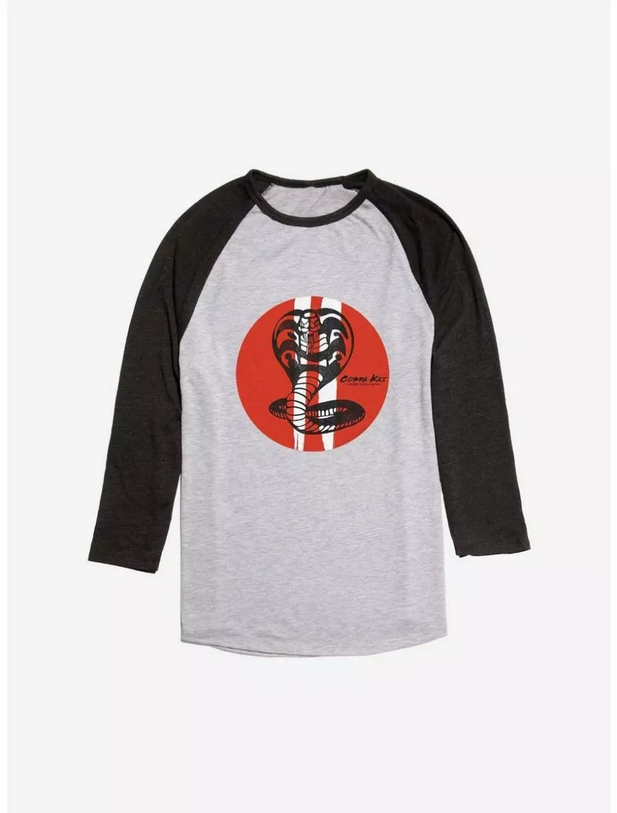 Long Sleeves * | Boxlunch Cobra Kai Snake Bite Raglan